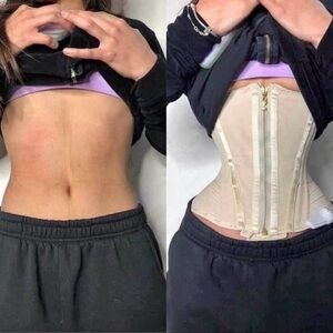 Women's Cream Waist Trainer Corset